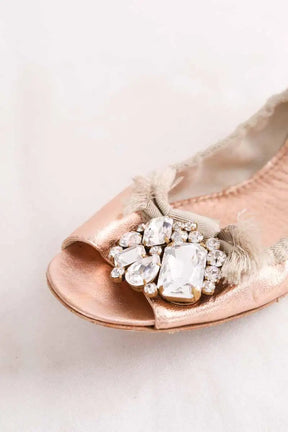 Ballerines Miu Miu Rose en Cuir