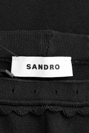 Pantalon court Sandro Noir en Synthétique