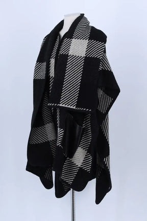 Cape Barbara Bui Noir en Laine