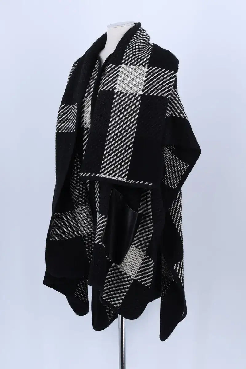 Cape Barbara Bui Noir en Laine