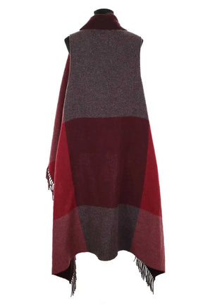 Cape Claudie Pierlot Bordeaux en Laine