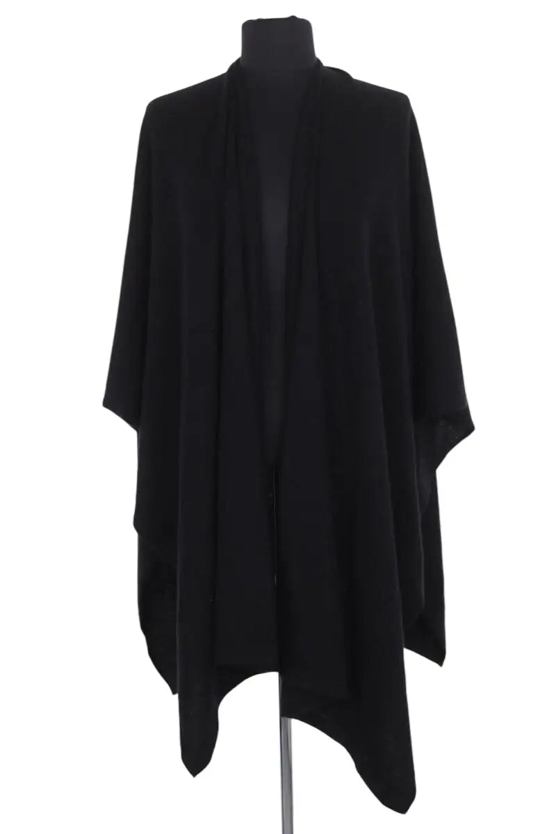 Cape Kujten Noir en Cachemire, taille TU - Seconde Main