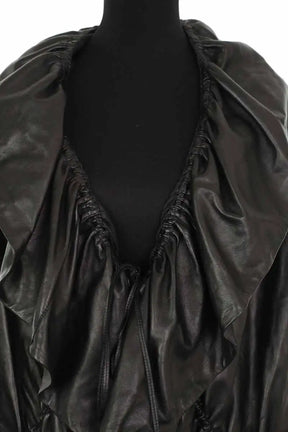 Cape Saint Laurent Noir en Cuir
