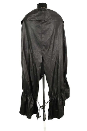 Cape Saint Laurent Noir en Cuir