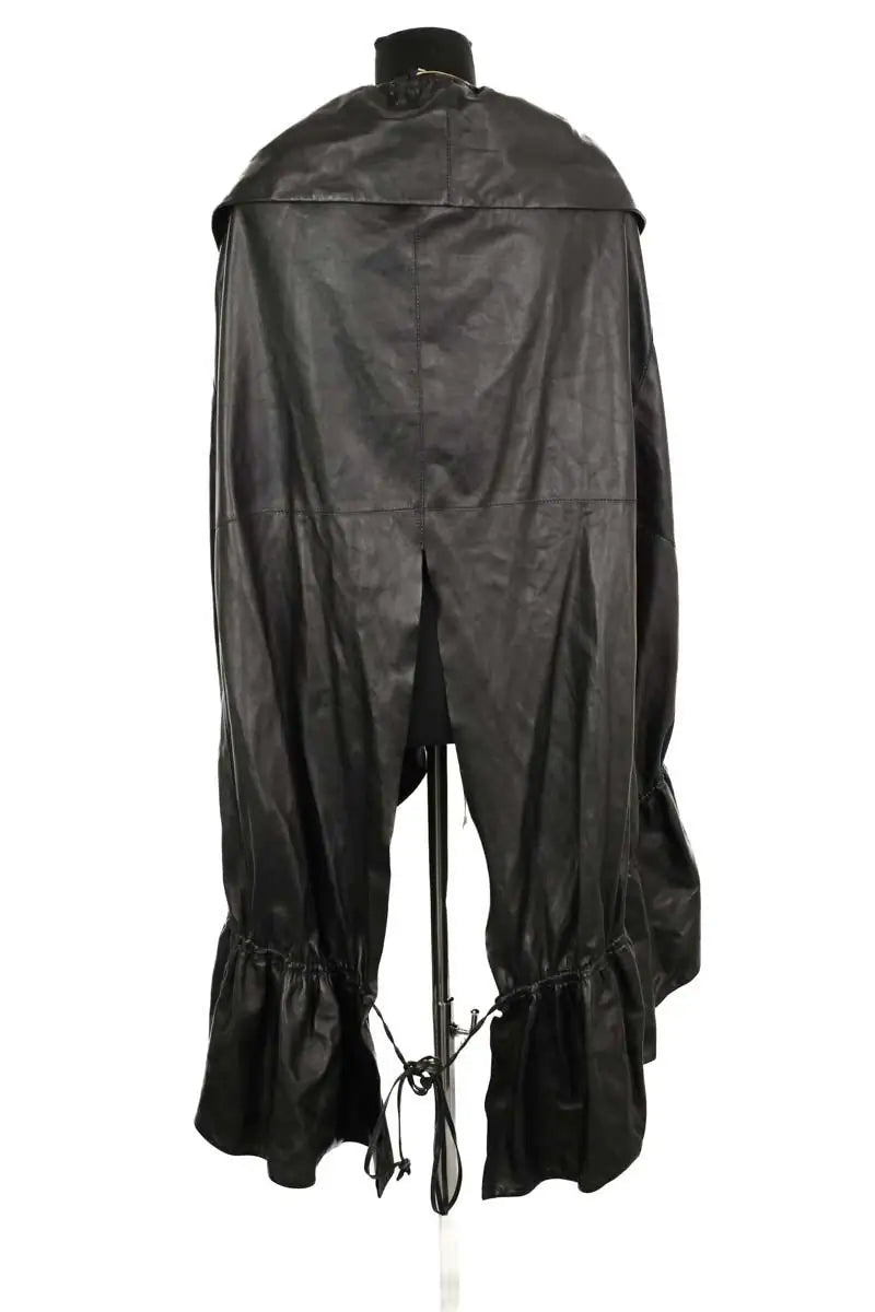 Cape Saint Laurent Noir en Cuir