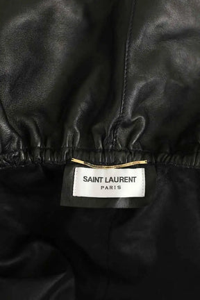 Cape Saint Laurent Noir en Cuir
