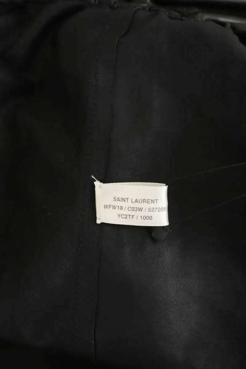 Cape Saint Laurent Noir en Cuir