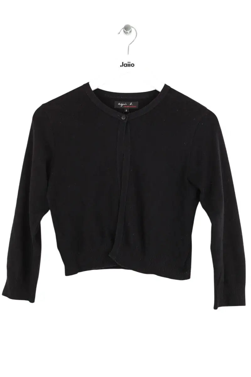 Cardigan Agnès B. Noir en Coton, taille M - Seconde Main