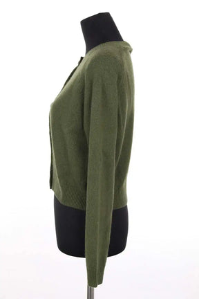 Cardigan Alexandra Golovanoff Vert en Cachemire