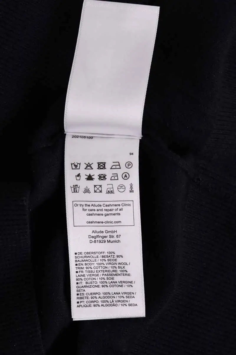 Cardigan Allude Bleu en Laine