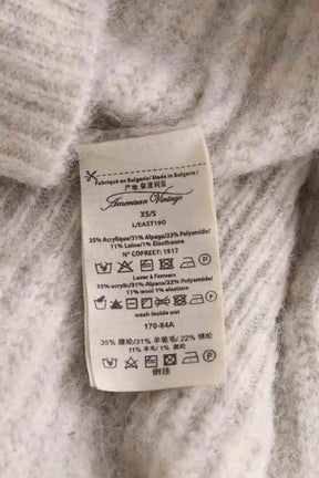 Cardigan American Vintage Beige en Synthétique