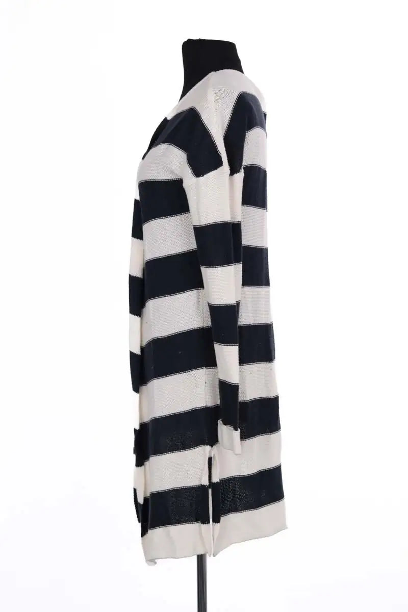 Cardigan American Vintage Blanc en Coton
