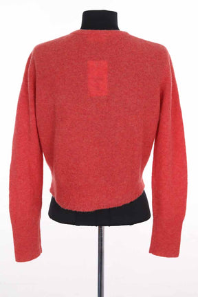 Cardigan American Vintage Rouge en Laine