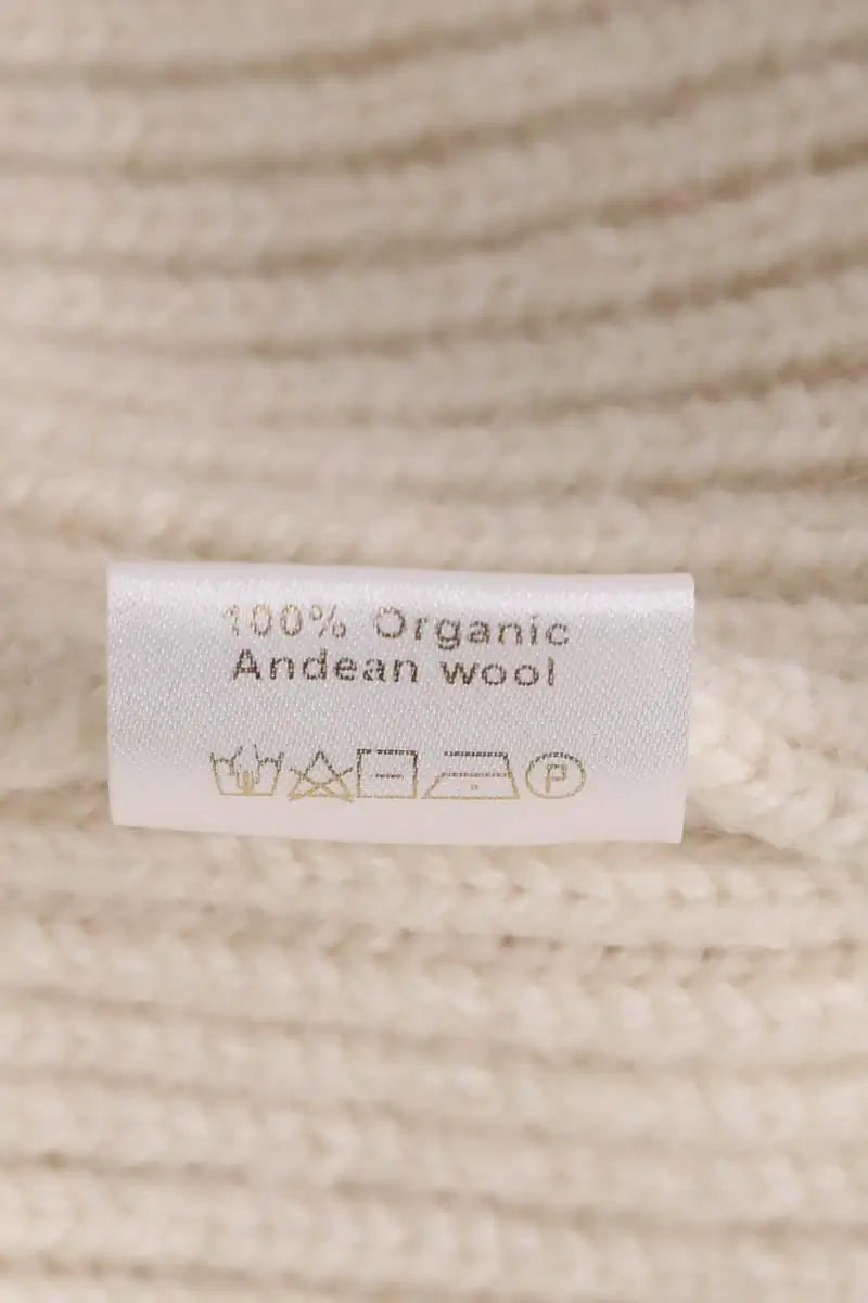 Cardigan Ami Amalia Romanian blouse Blanc en Laine