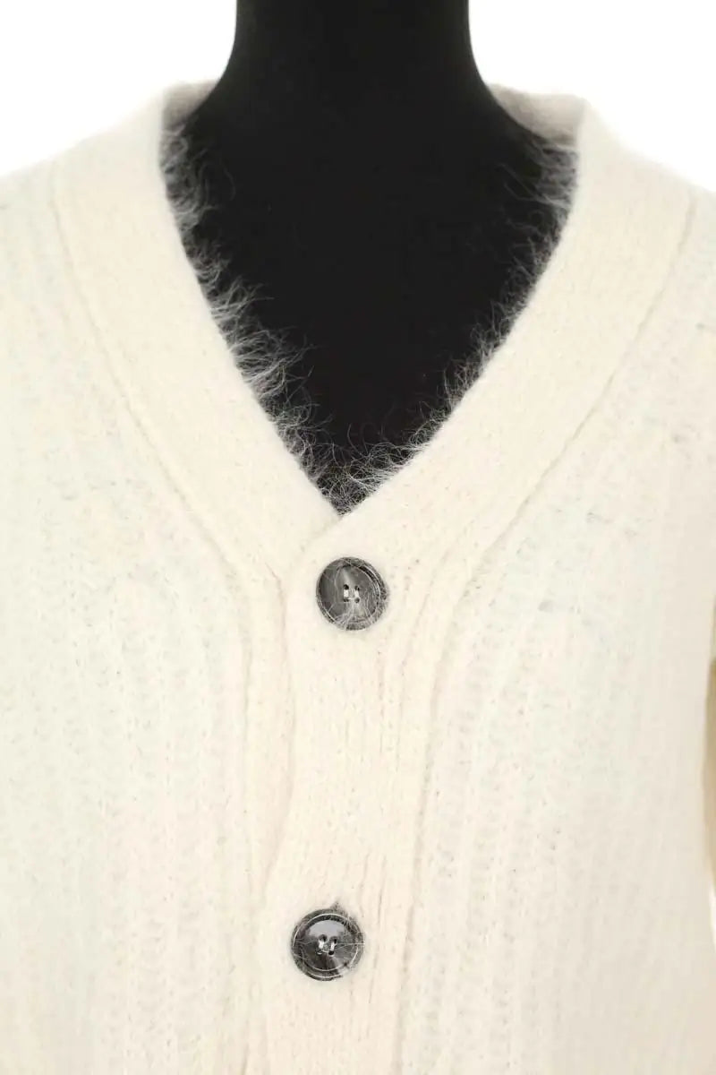 Cardigan Ami Blanc en Laine