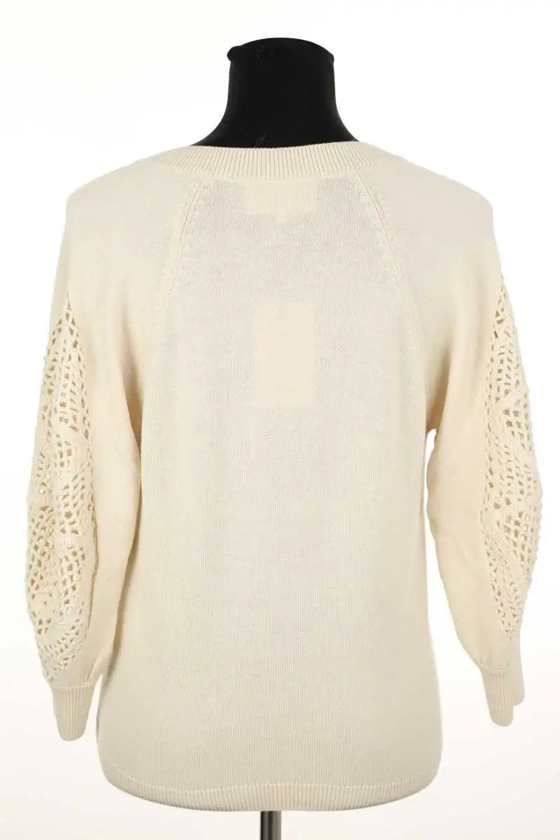 Cardigan Bash Beige en Laine