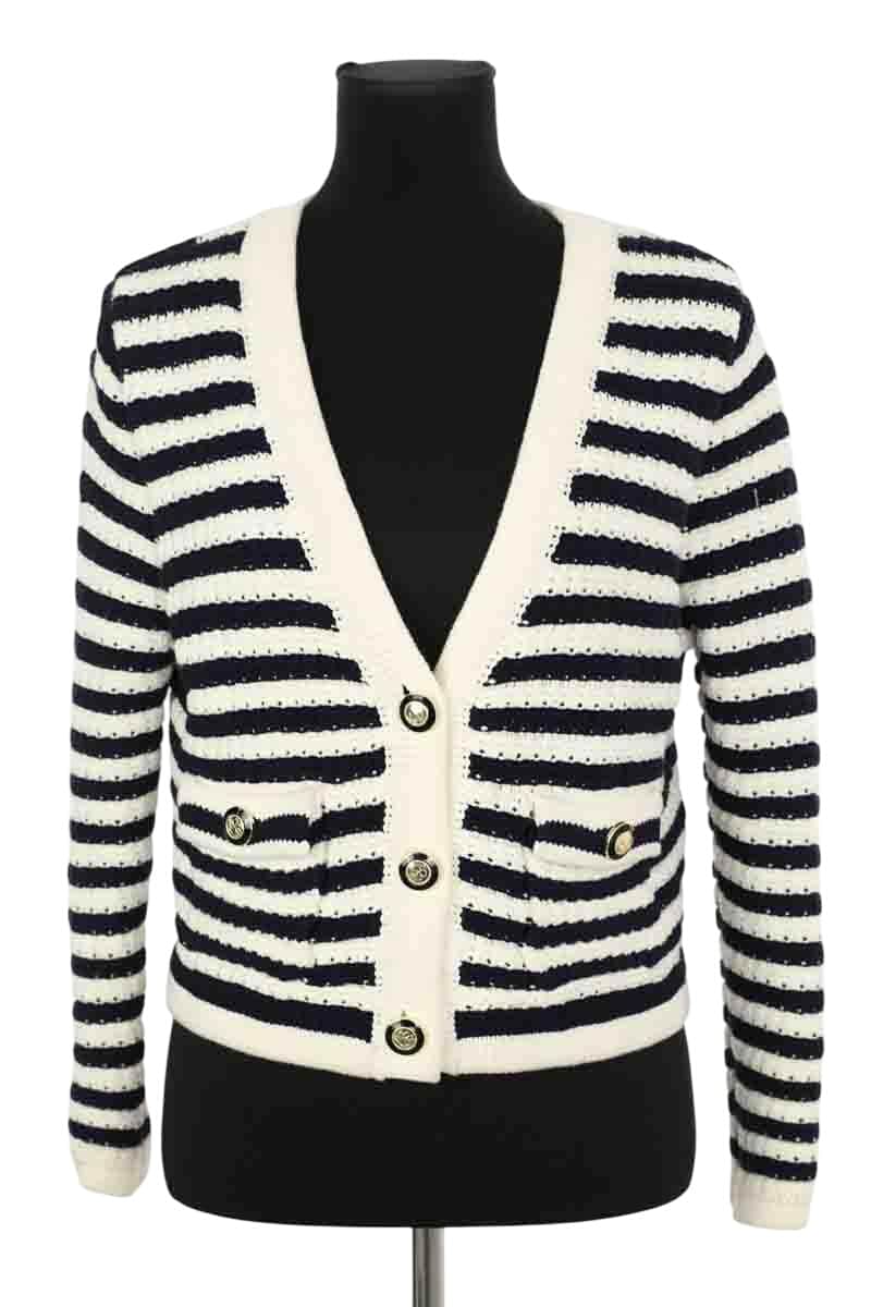 Cardigan Ba&Sh Blanc en Coton, taille S - Seconde Main