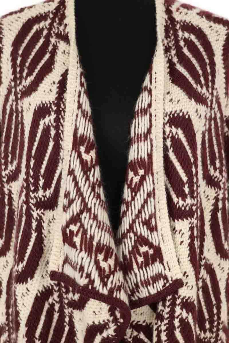 Cardigan Bash Bordeaux en Laine
