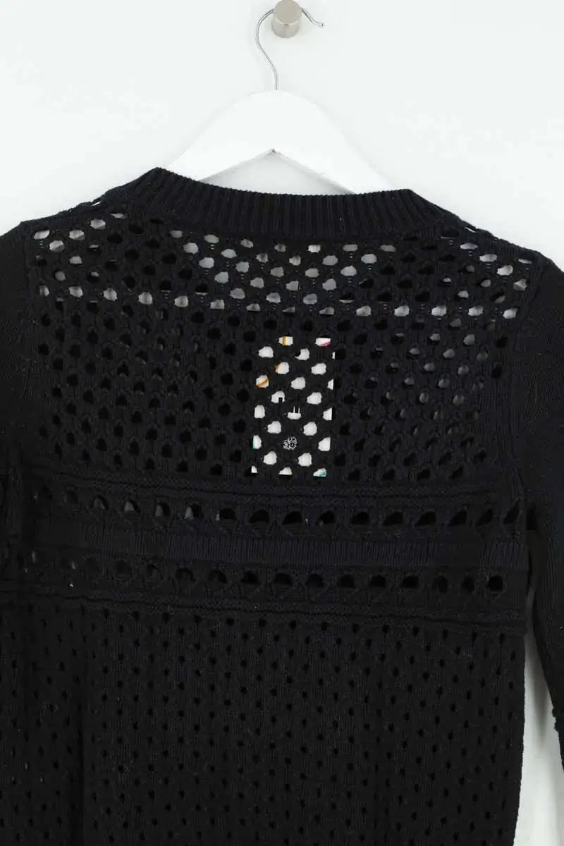 Cardigan Ba&Sh Emita Noir en Coton
