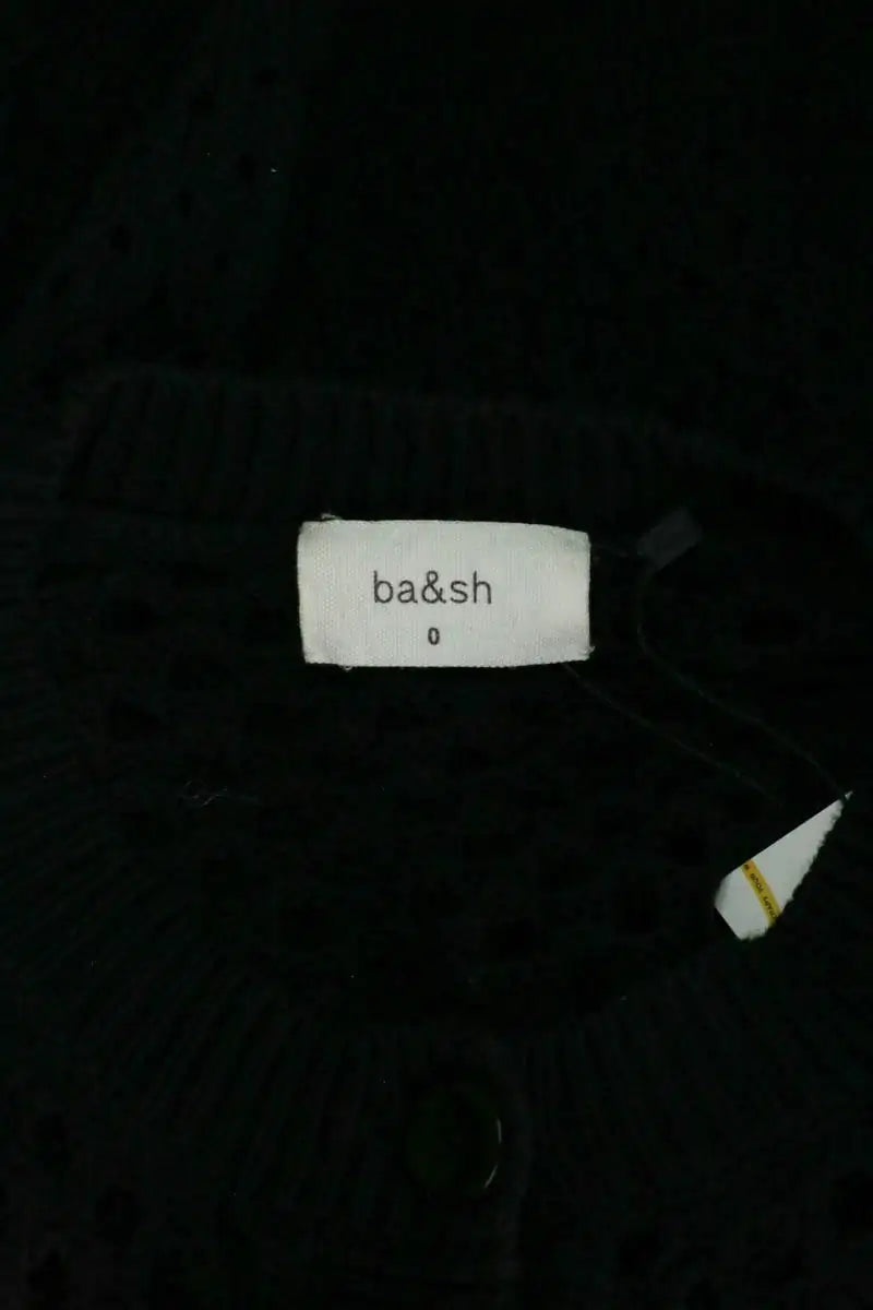 Cardigan Ba&Sh Emita Noir en Coton