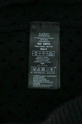 Cardigan Ba&Sh Emita Noir en Coton