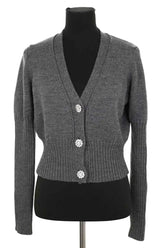 Cardigan Ba&Sh Gris en Laine, taille XS - Seconde Main
