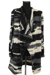 Cardigan Bash Gris en Polyester, taille XS - Seconde Main