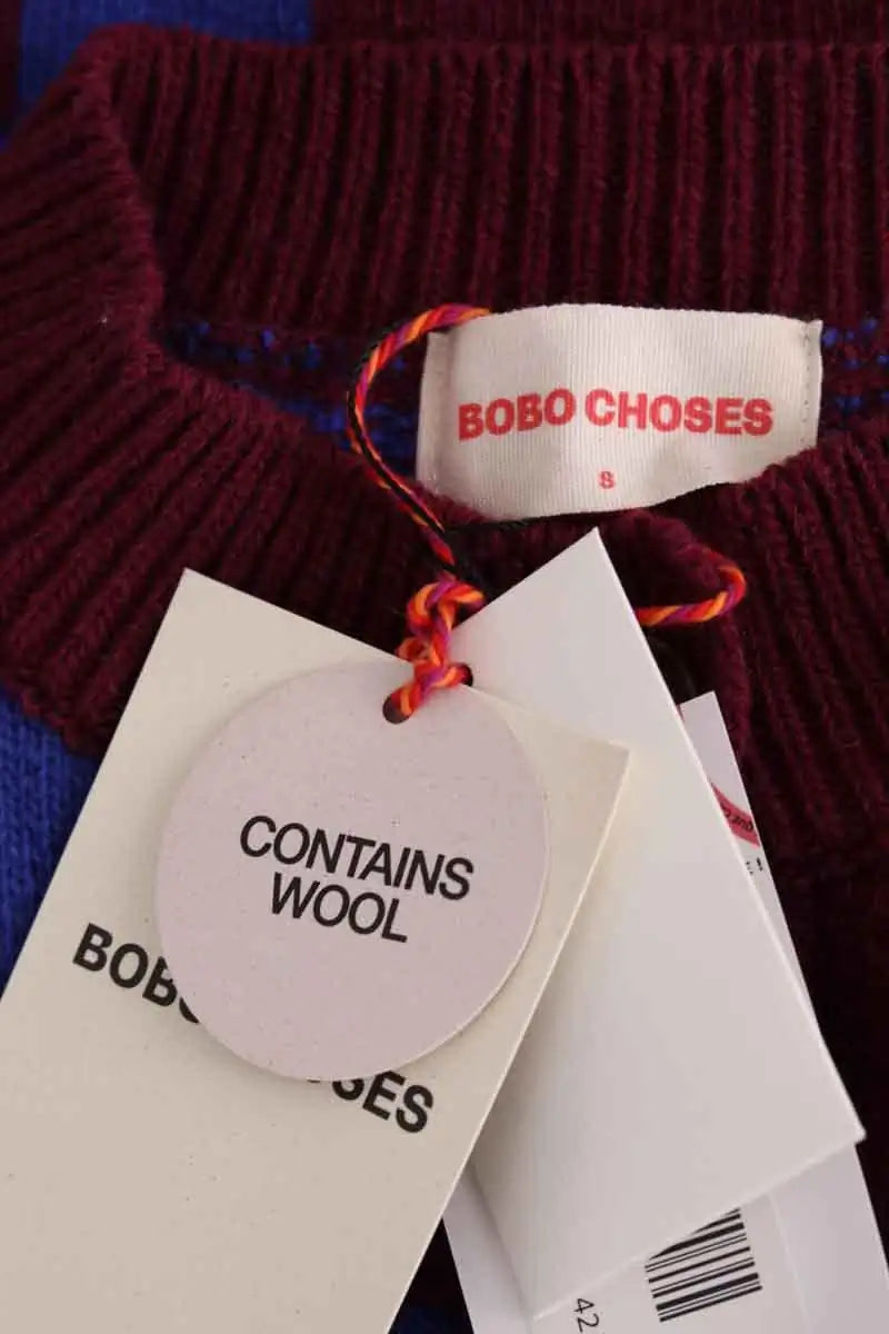 Cardigan Bobo Choses Bleu en Laine