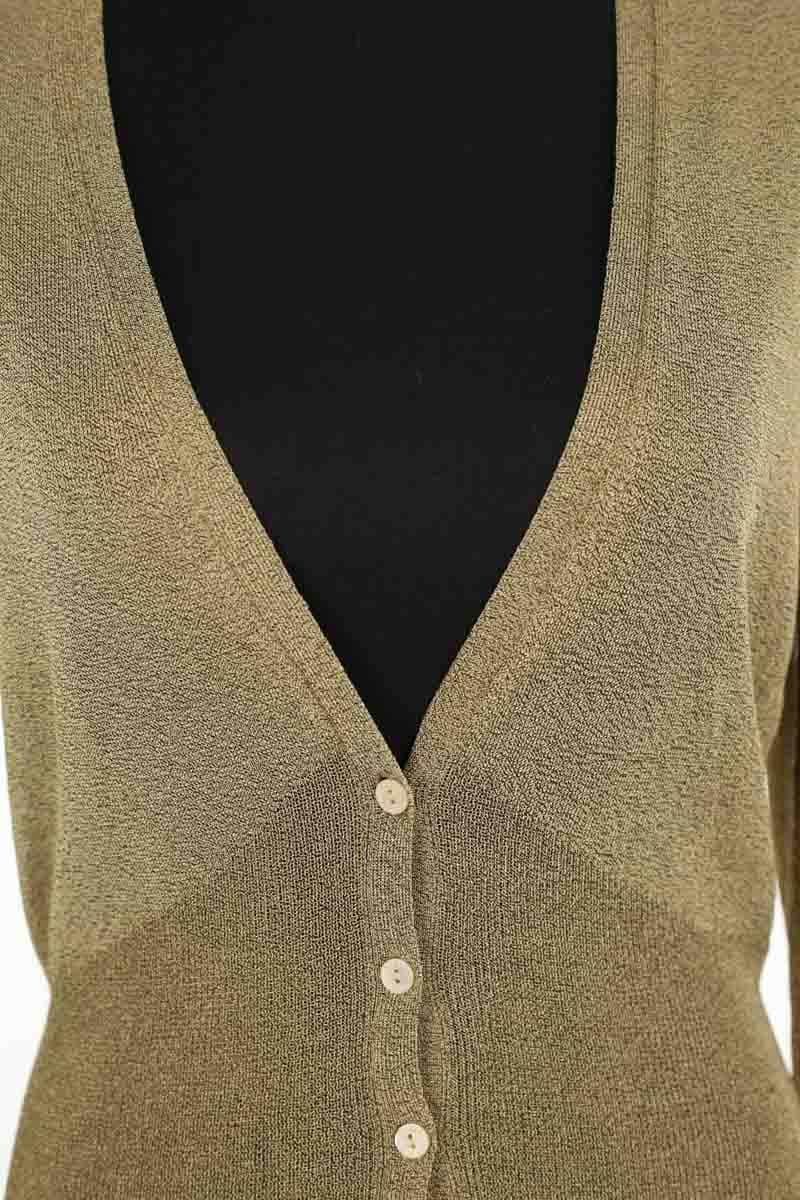 Cardigan Burberry Doré en Synthétique
