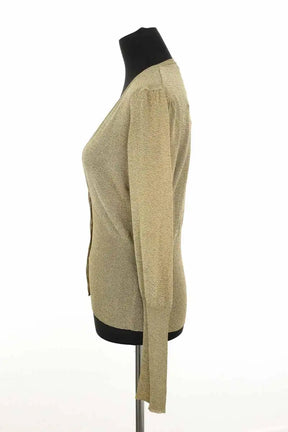 Cardigan Burberry Doré en Synthétique