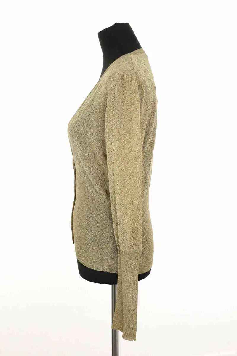 Cardigan Burberry Doré en Synthétique