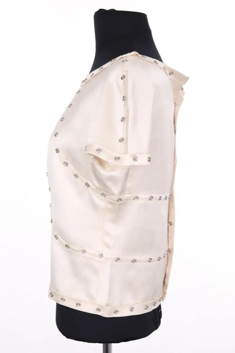 Cardigan Chanel Beige en Soie
