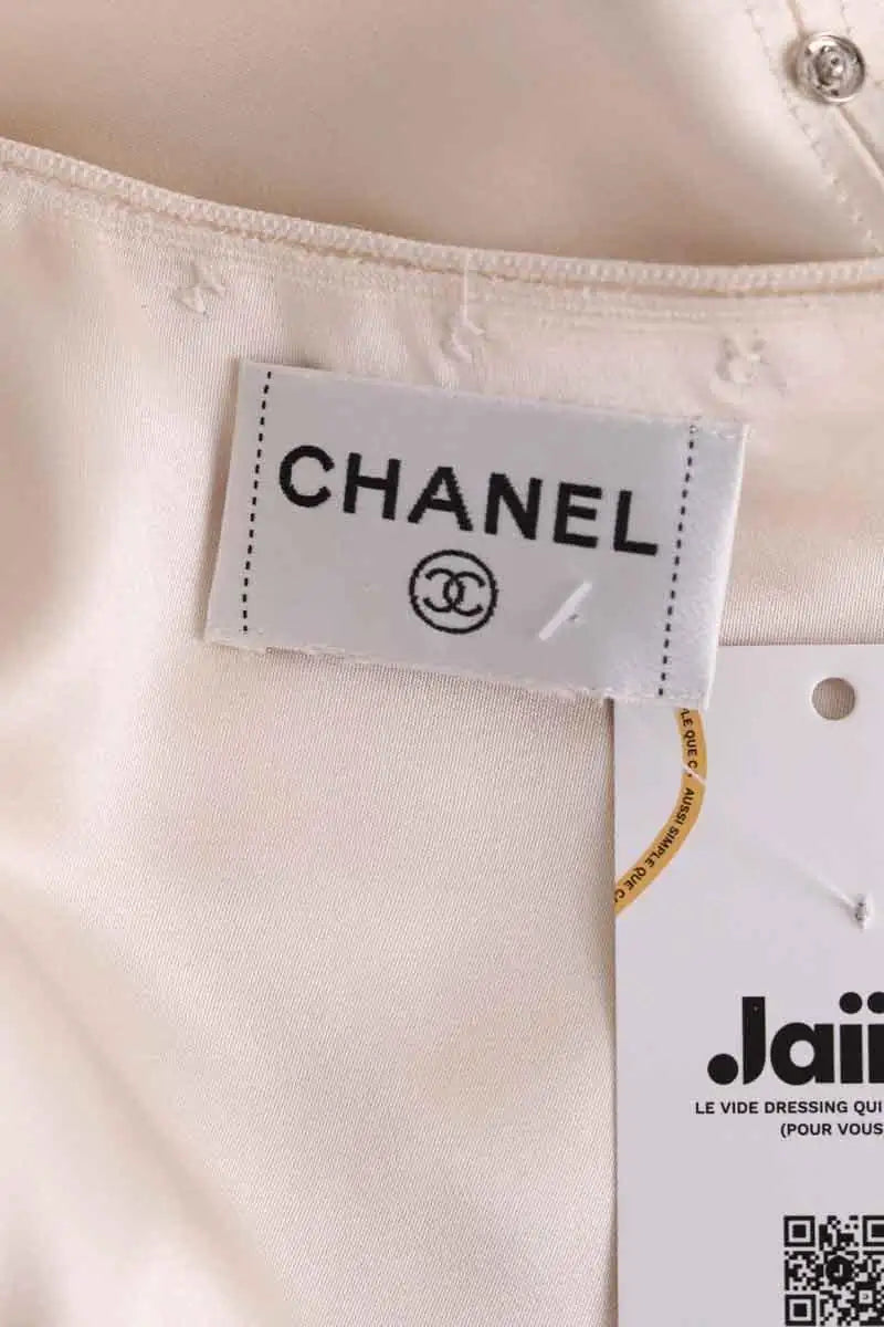 Cardigan Chanel Beige en Soie