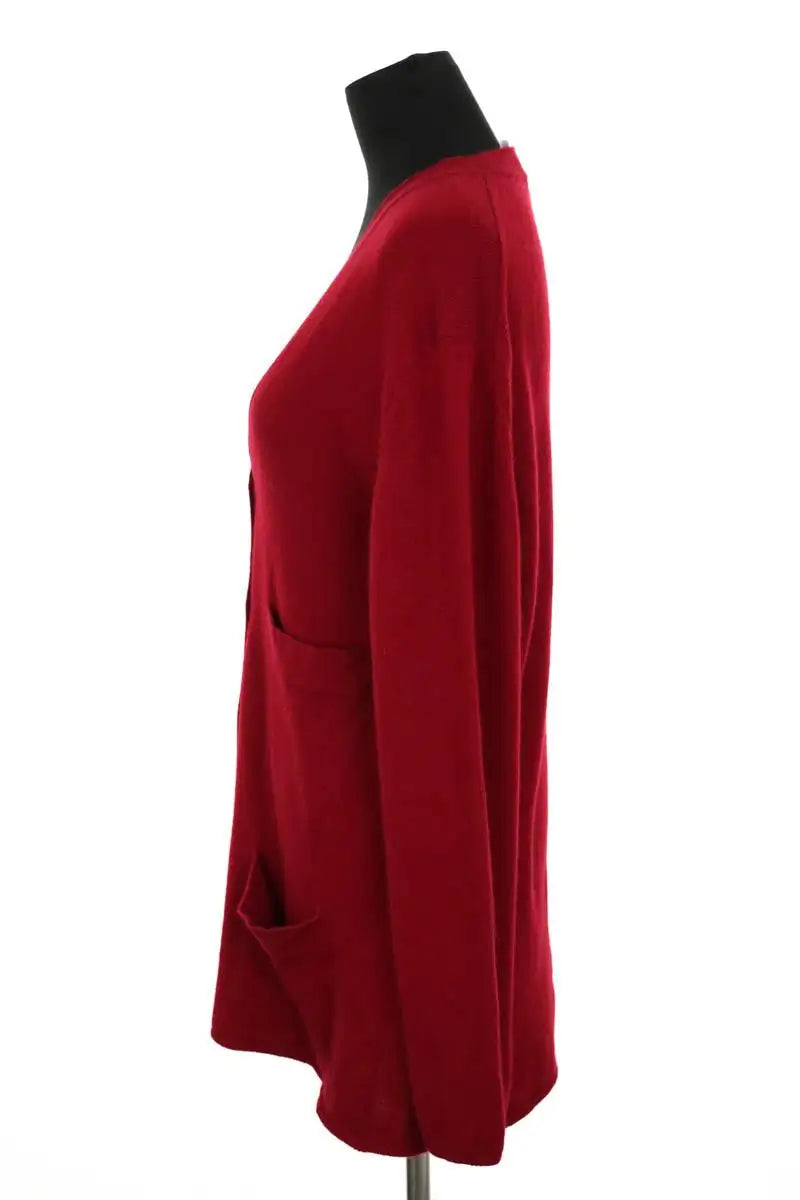 Cardigan Chanel Rouge en Cachemire