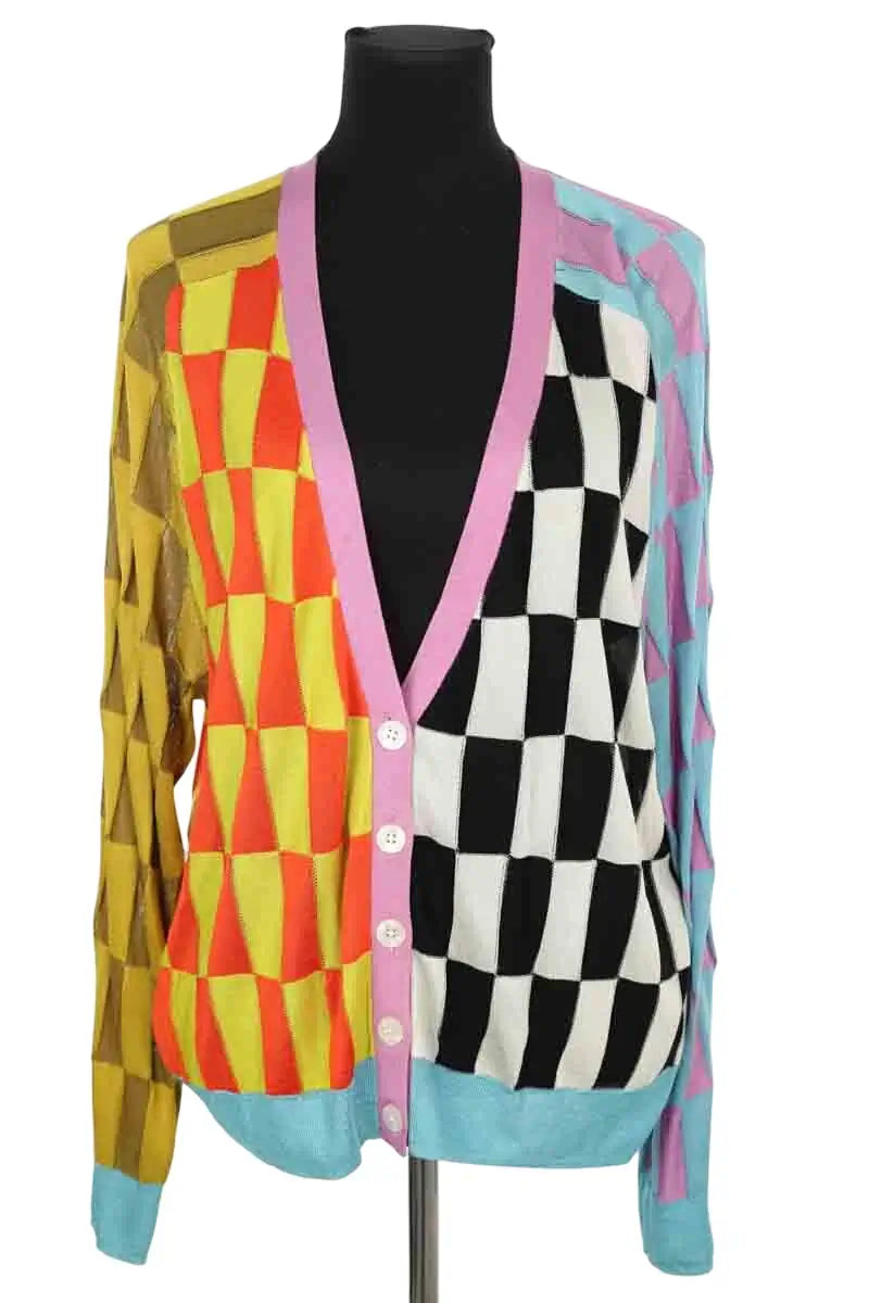 Cardigan Christopher John Rogers Multicolore en Synthétique, taille L - Seconde Main
