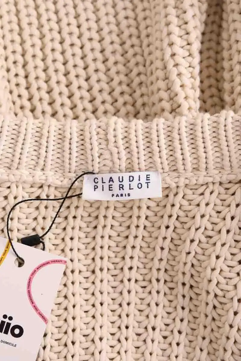 Cardigan Claudie Pierlot Beige en Coton