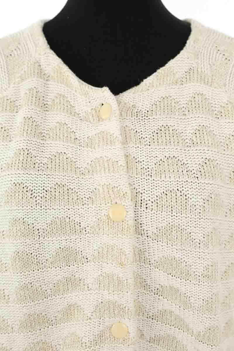 Cardigan Des Petits Hauts Atoumie Ecru en Coton