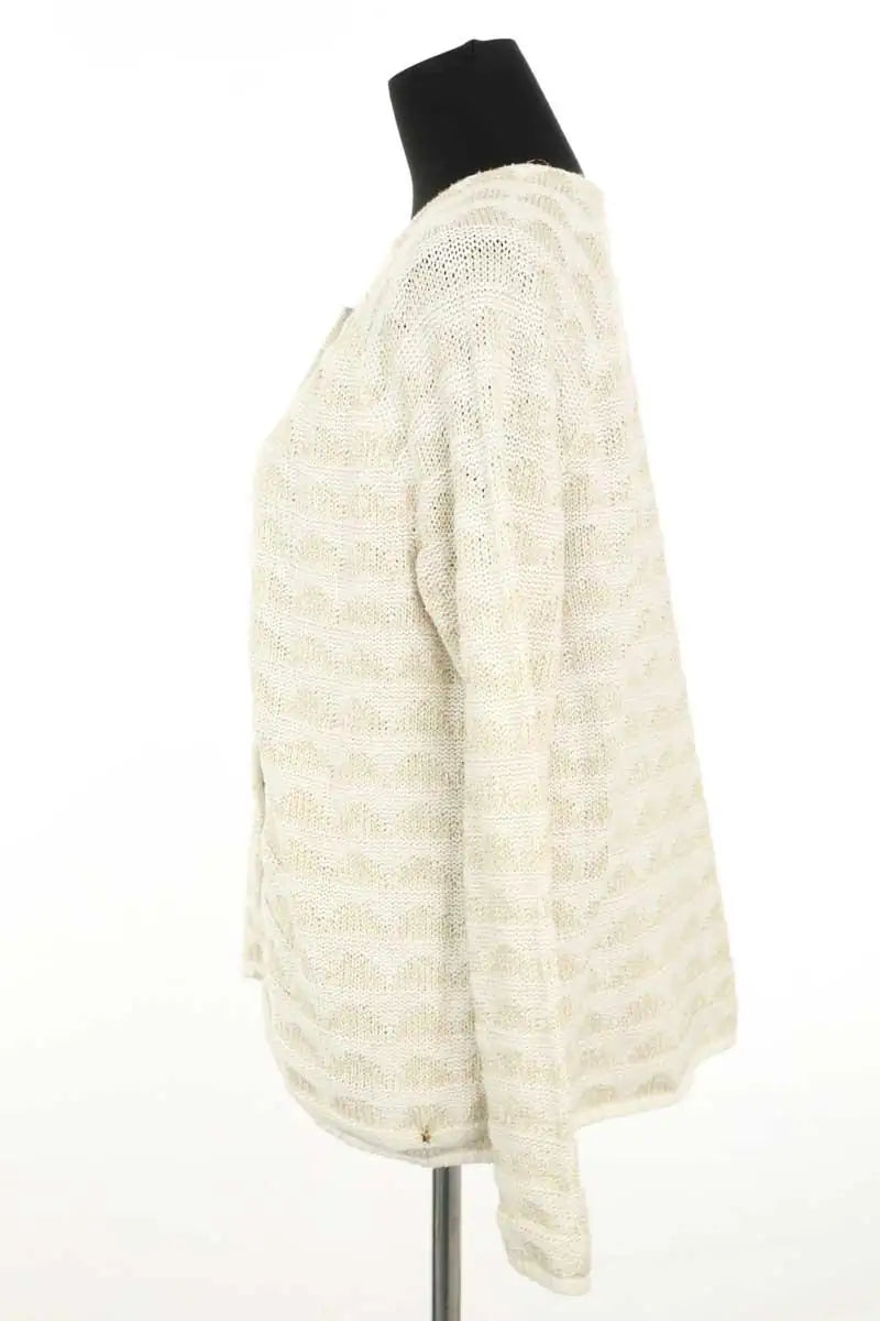 Cardigan Des Petits Hauts Atoumie Ecru en Coton