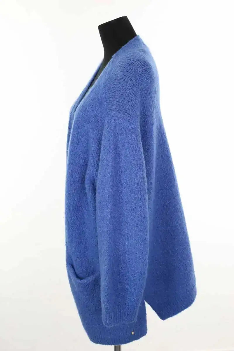 Cardigan Des Petits Hauts Bleu en Laine