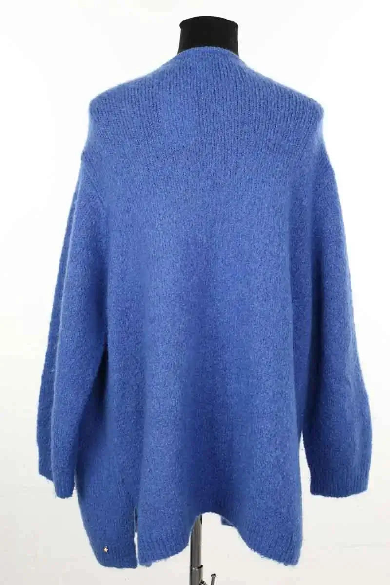 Cardigan Des Petits Hauts Bleu en Laine