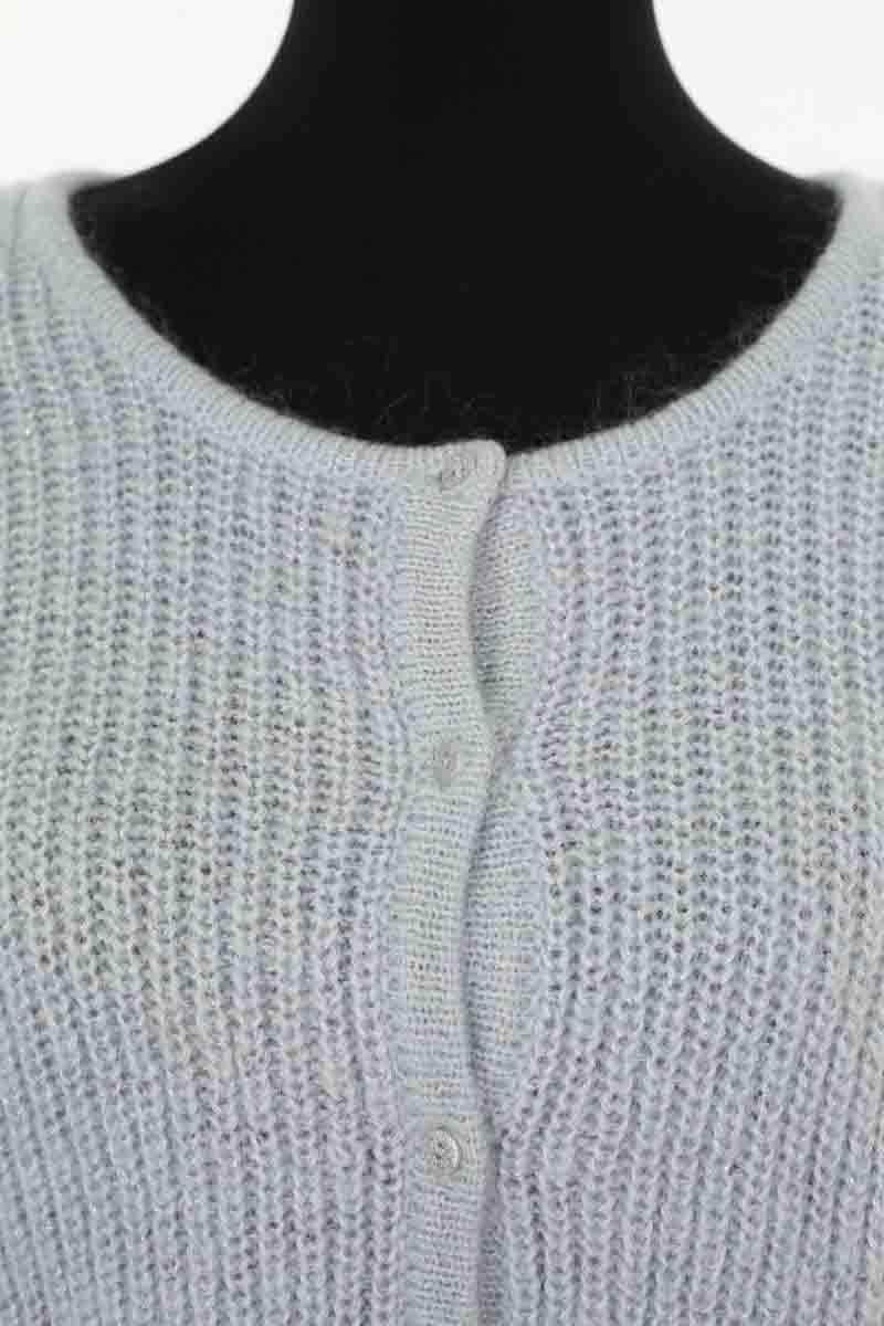 Cardigan Des Petits Hauts Bleu en Laine