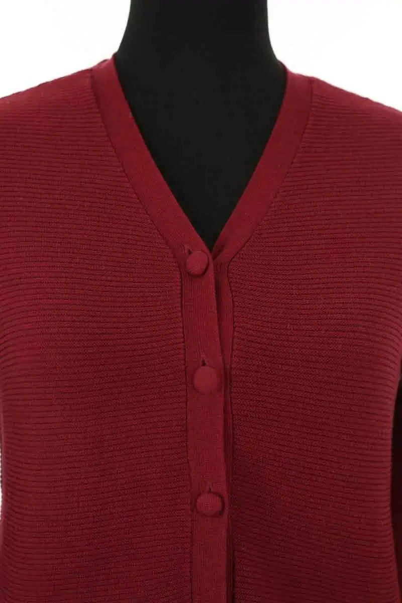 Cardigan Des Petits Hauts Bordeaux en Coton