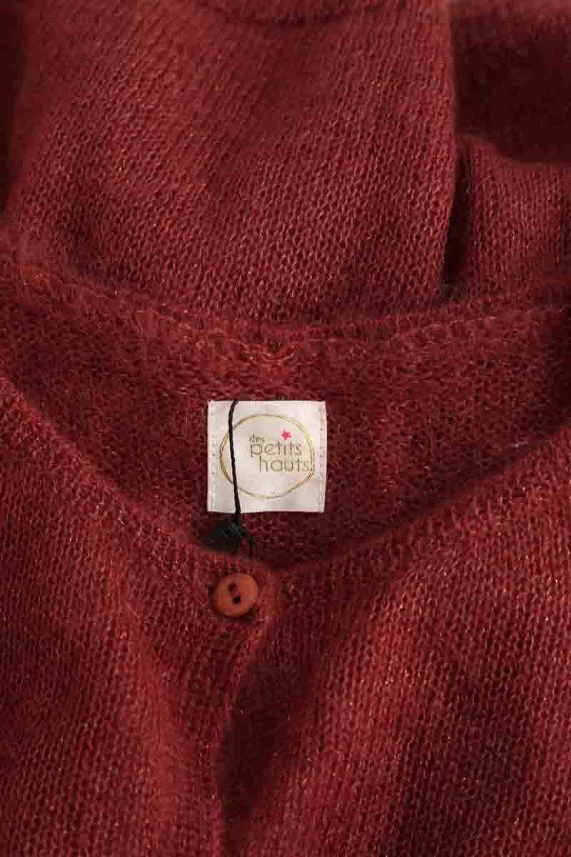 Cardigan Des Petits Hauts Dido Marron en Laine