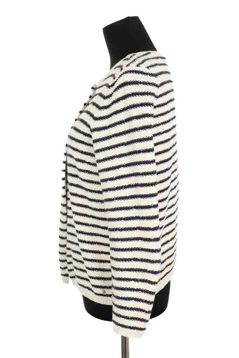 Cardigan Des Petits Hauts Emona Ecru en Coton