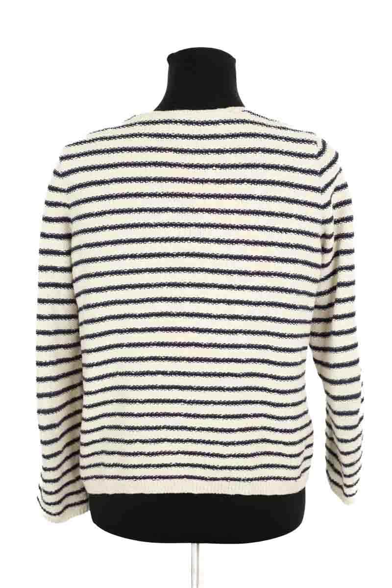 Cardigan Des Petits Hauts Emona Ecru en Coton