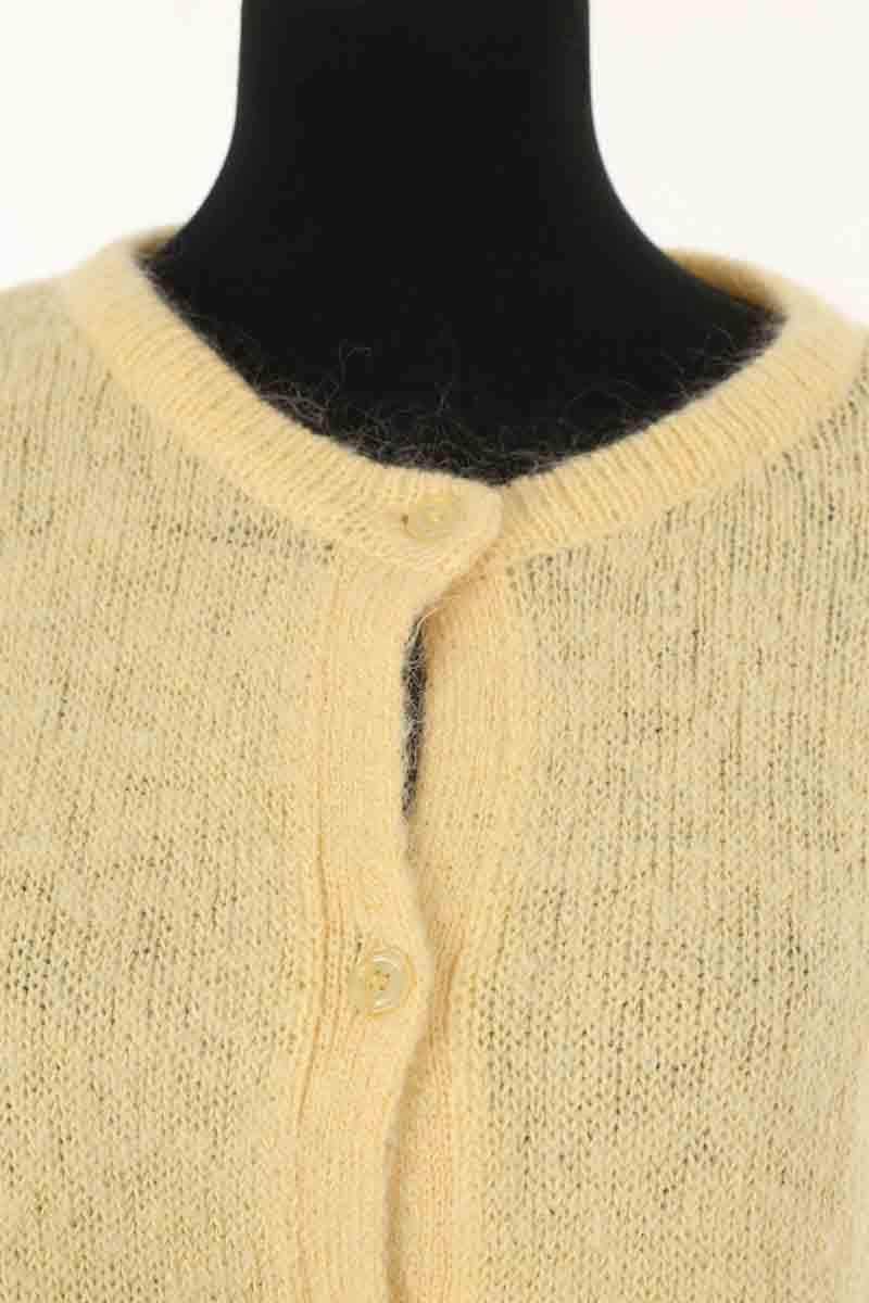 Cardigan Des Petits Hauts Jaune en Laine