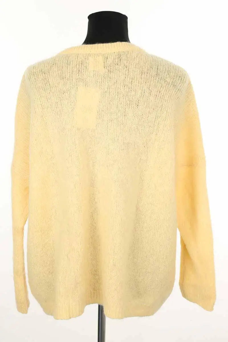 Cardigan Des Petits Hauts Jaune en Laine