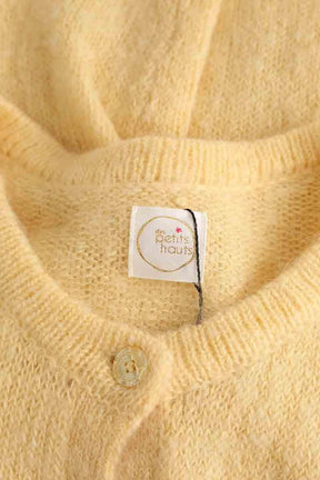 Cardigan Des Petits Hauts Jaune en Laine