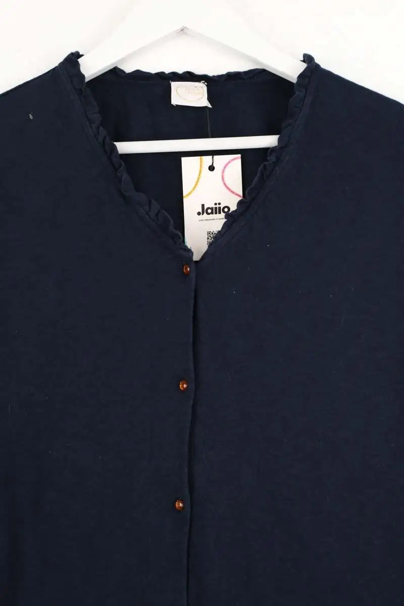 Cardigan Des Petits Hauts Marine en Coton