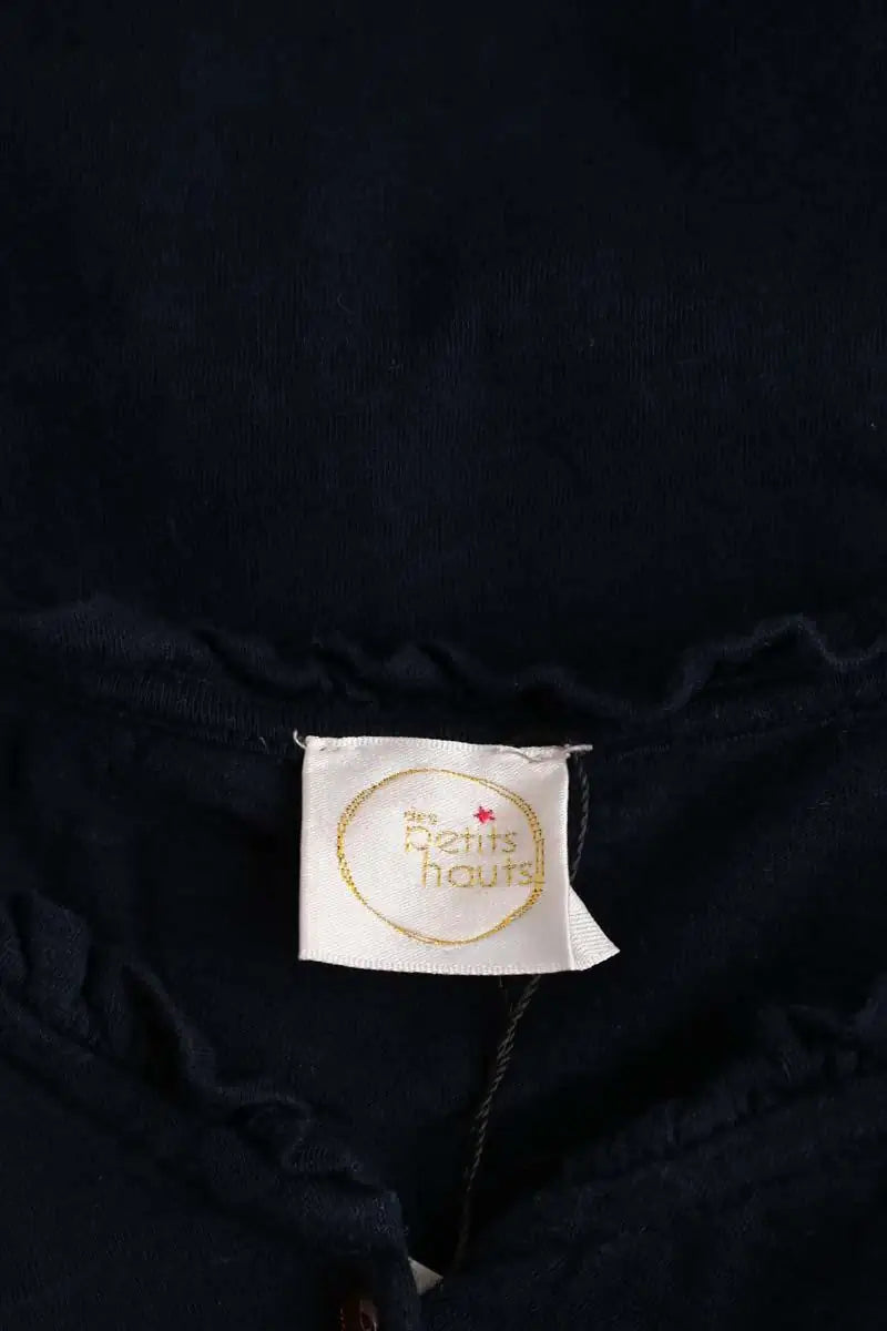 Cardigan Des Petits Hauts Marine en Coton
